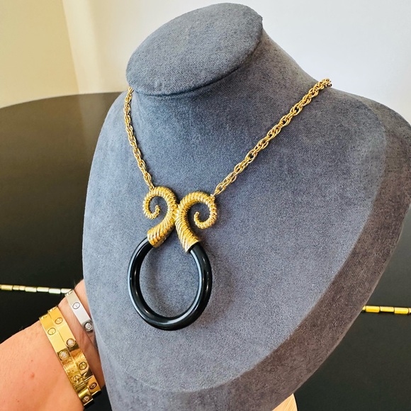 Trifari Authentic Luxury Vintage Retro RARE Runway Couture Statement Necklace - Picture 6 of 17